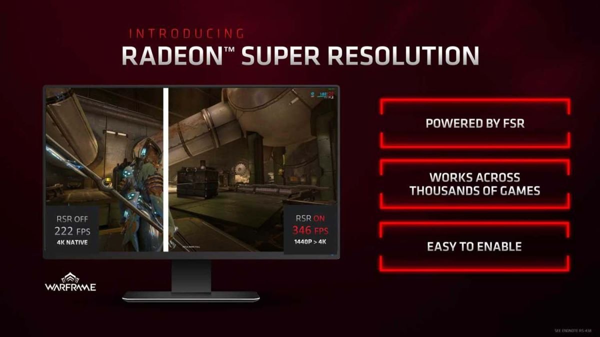 AMD FidelityFX Super Resolution 2.1, qui améliore les images et la stabilité