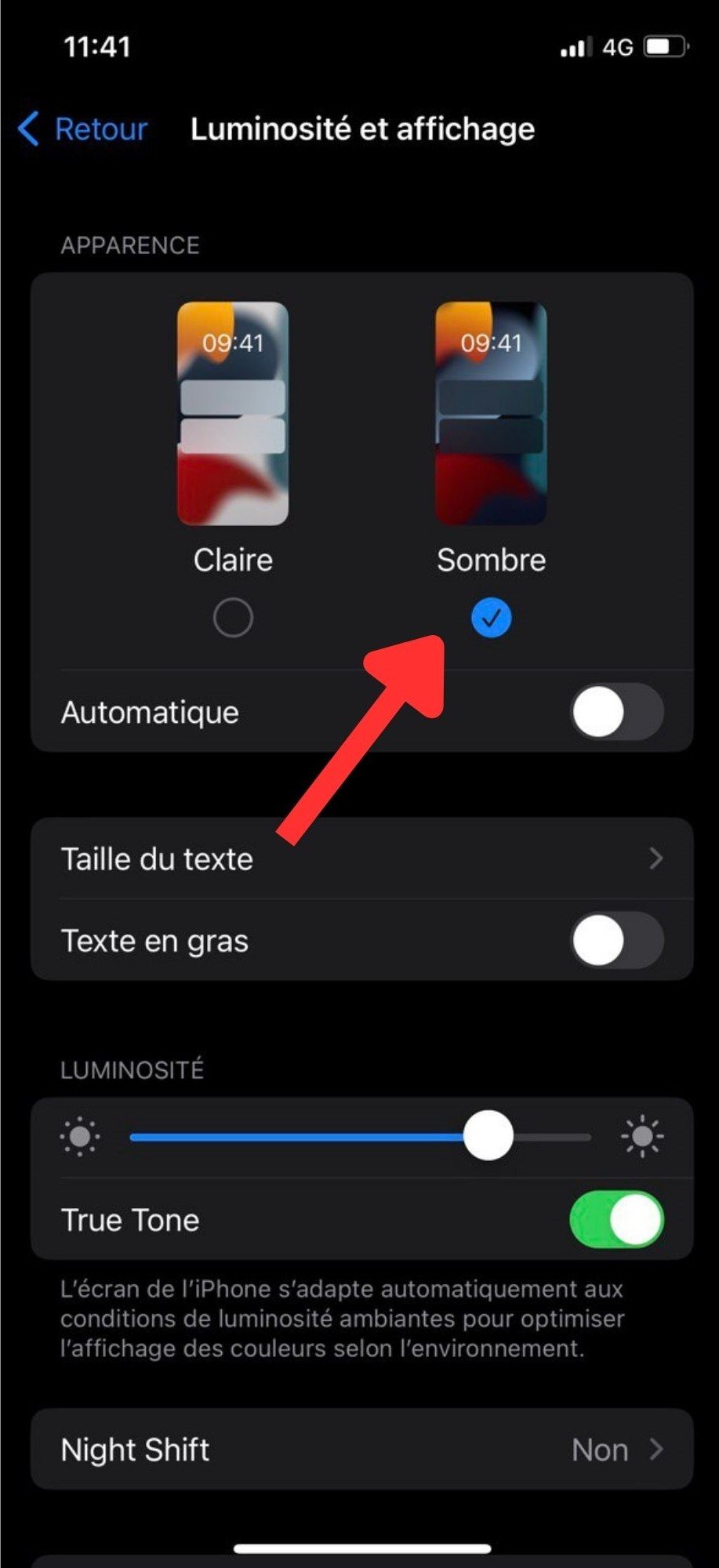 tuto drive sombre iphone