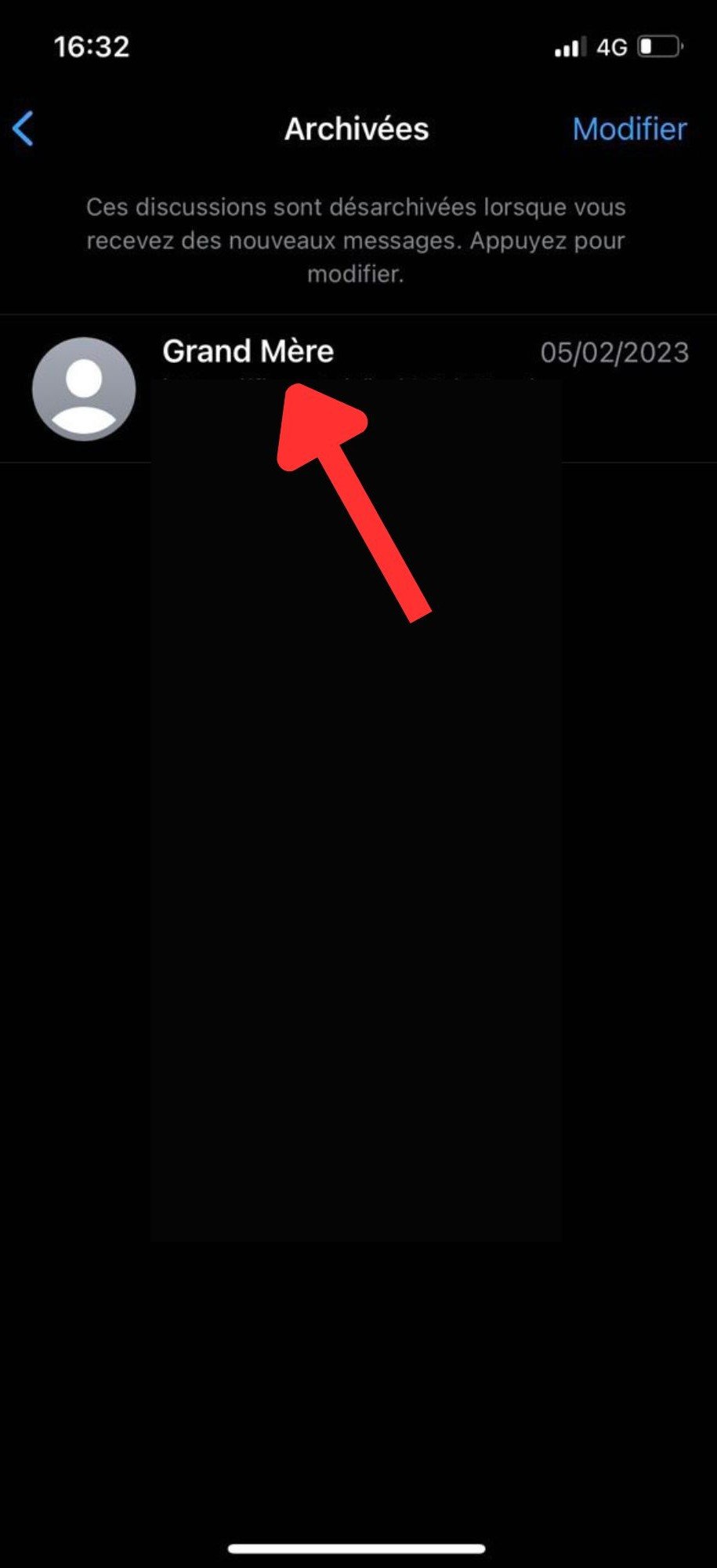 tuto whatsapp archiver iphone
