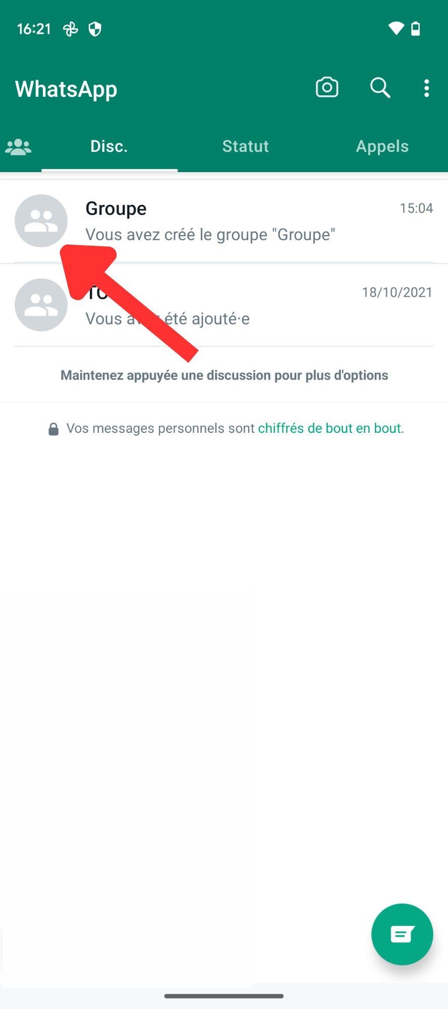 tuto whatsapp archiver android