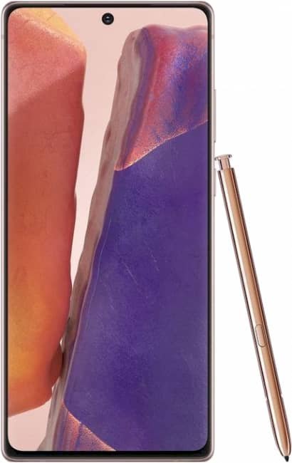 design du Samsung Galaxy Note 20