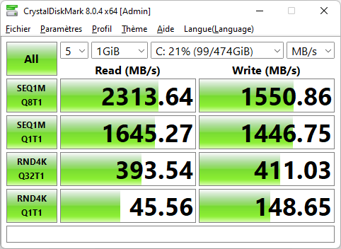 Dell OptiPlex Ultra CrystalDiskMark