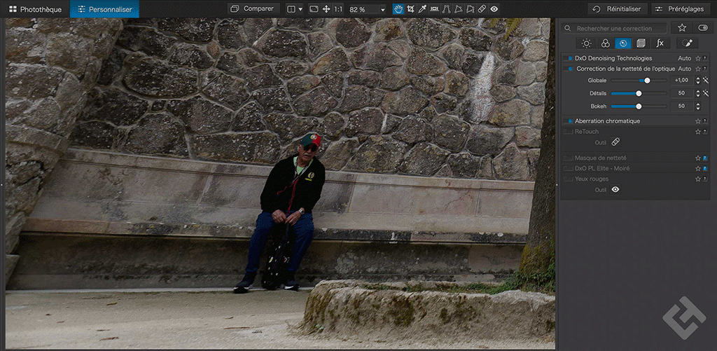 Test DxO PhotoLab 7 - GIF Correction de défauts