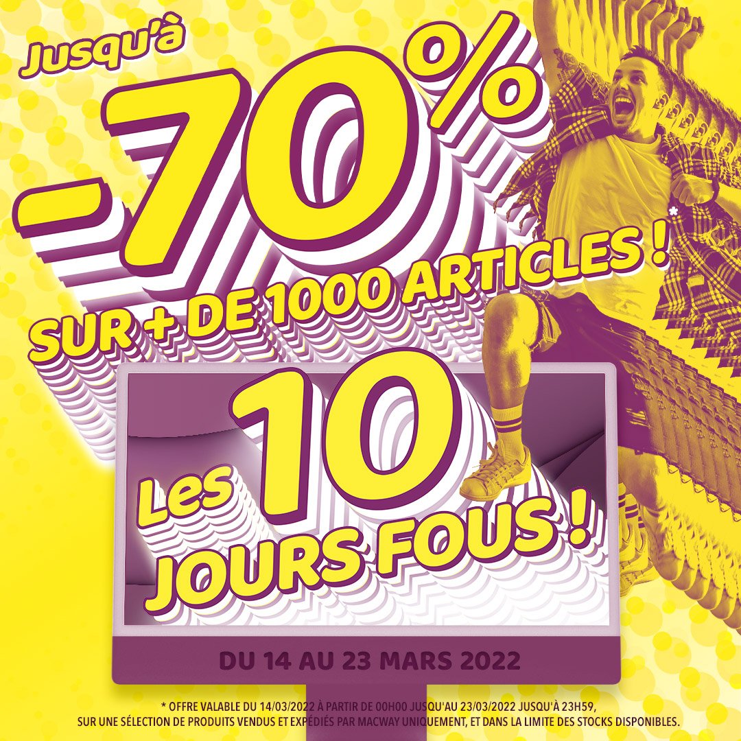 MacWay : 10 jours de promotions sur de nombreux produits