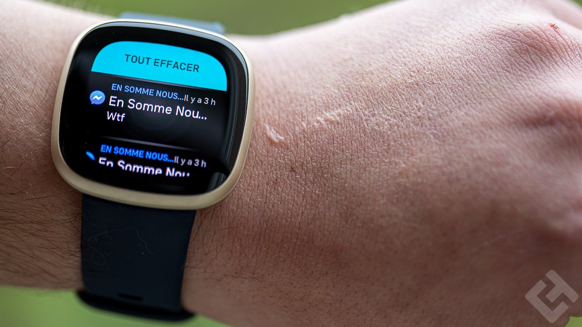 Fitbit Versa 3 - Centre de notification