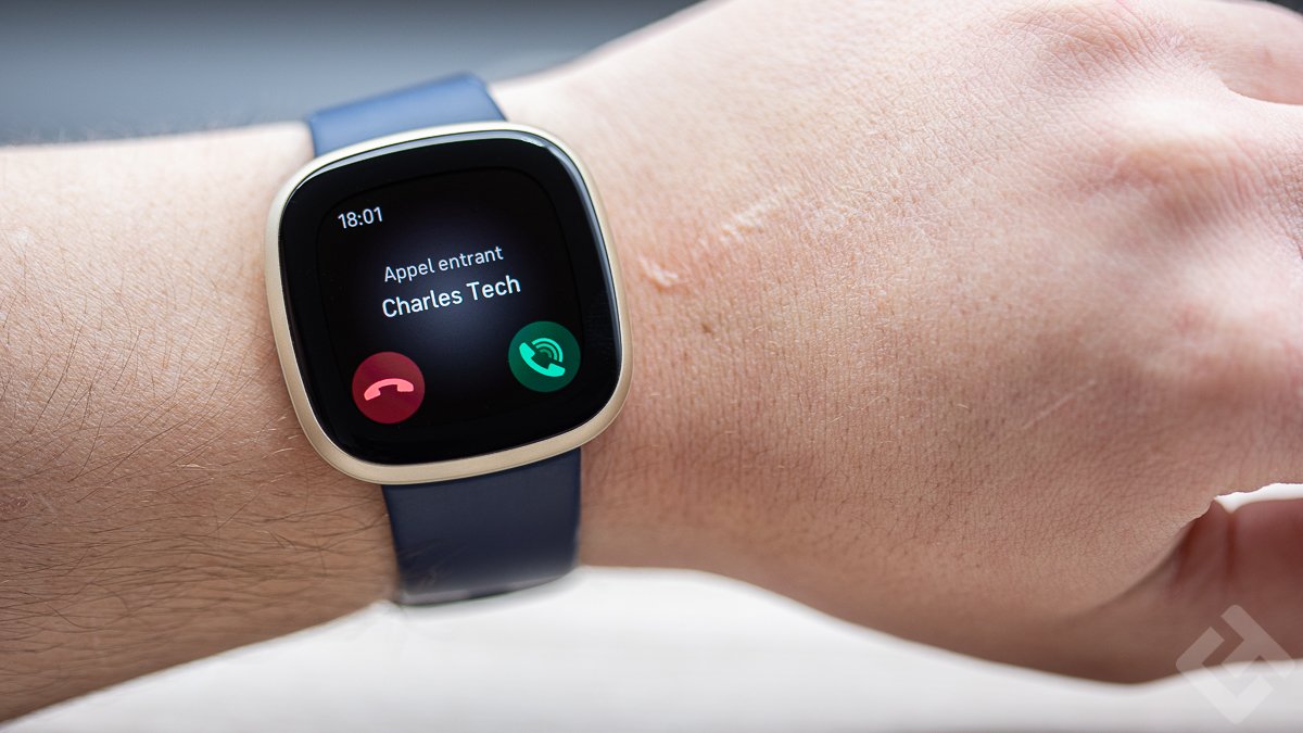 Fitbit Versa 3 - Appel rentrant