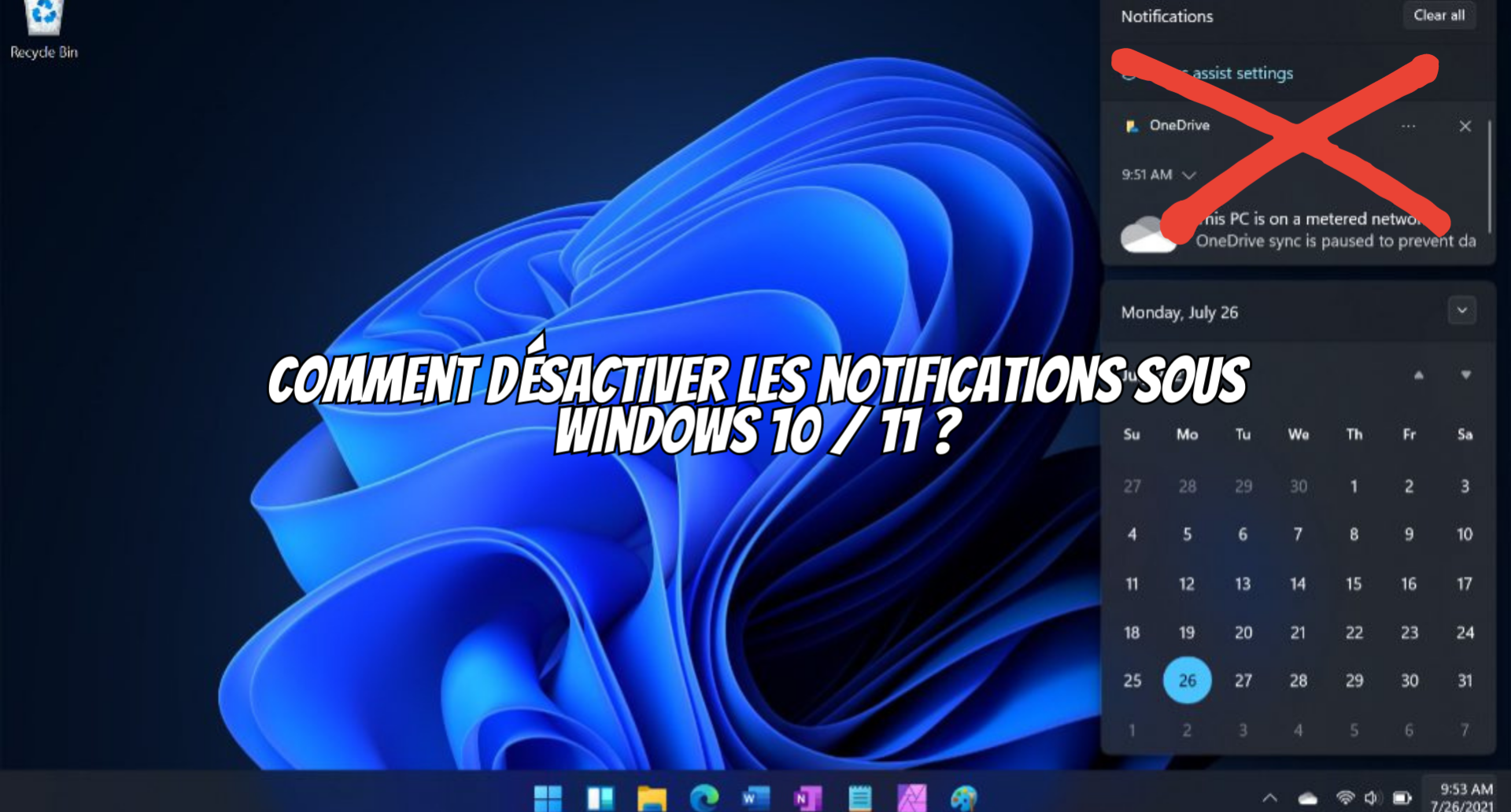 Come si disattivano le notifiche in Windows 10/11?