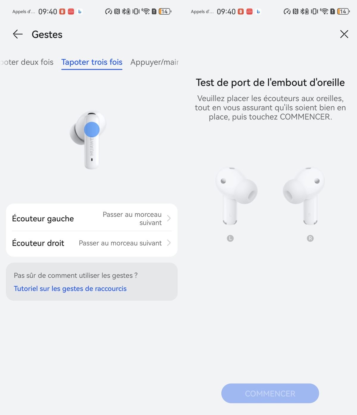 Gestes Huawei AI Life