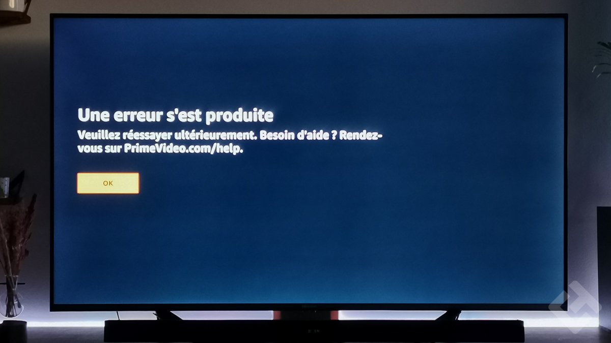 HiSense 55A7500F - problème Amazon Prime