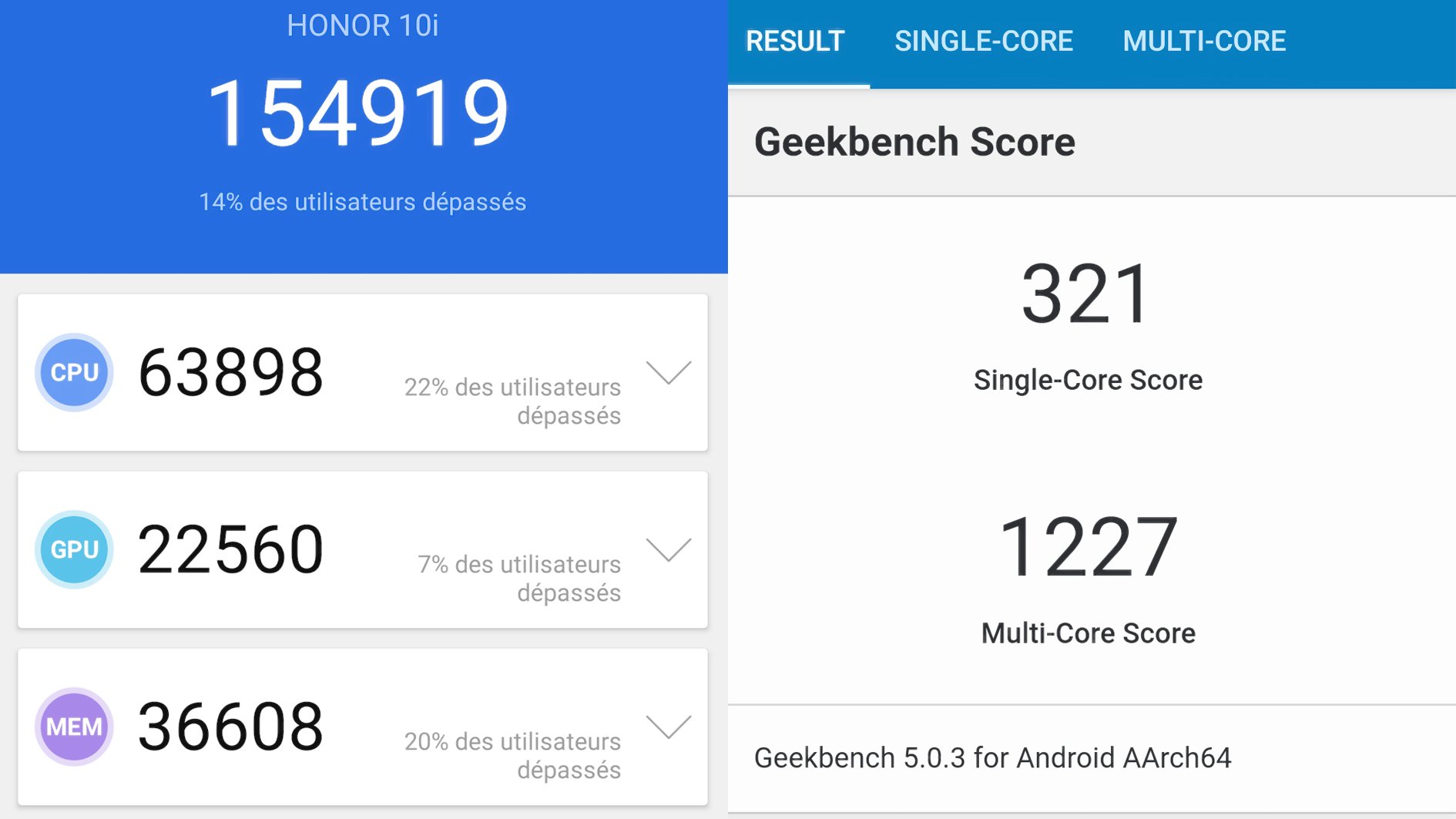 Honor 20 Lite performance