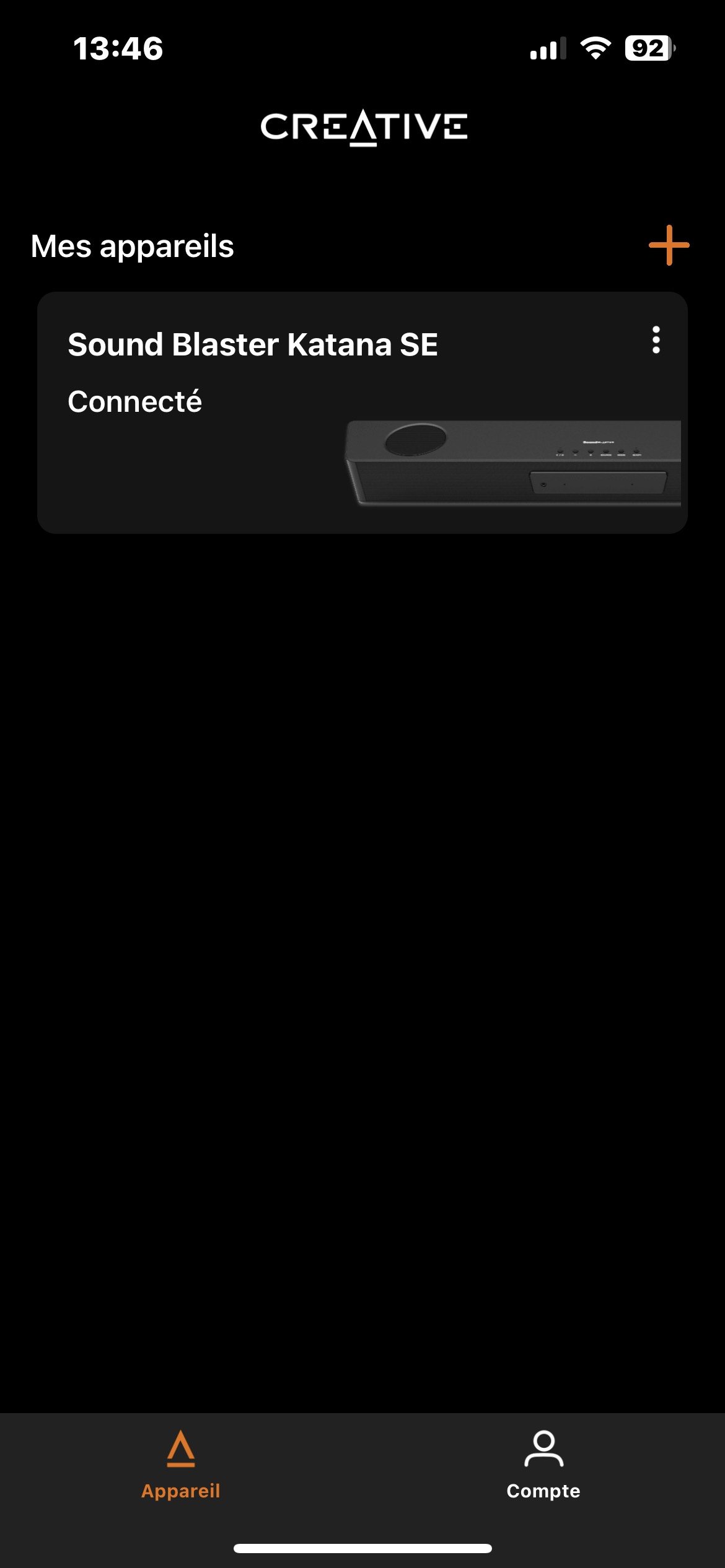 Barre de son soundblaster katana se