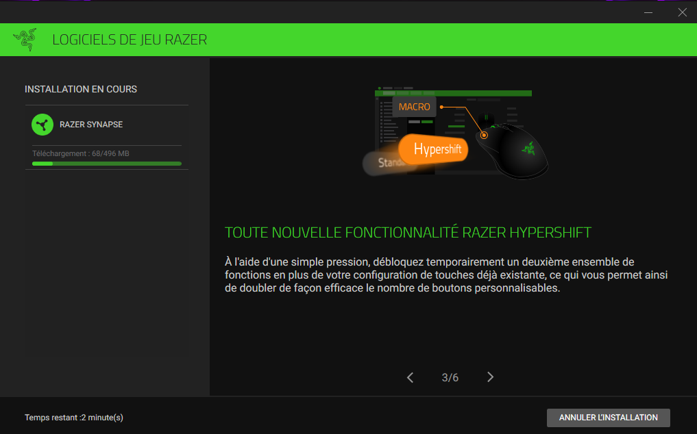 Installation Razer Synapse