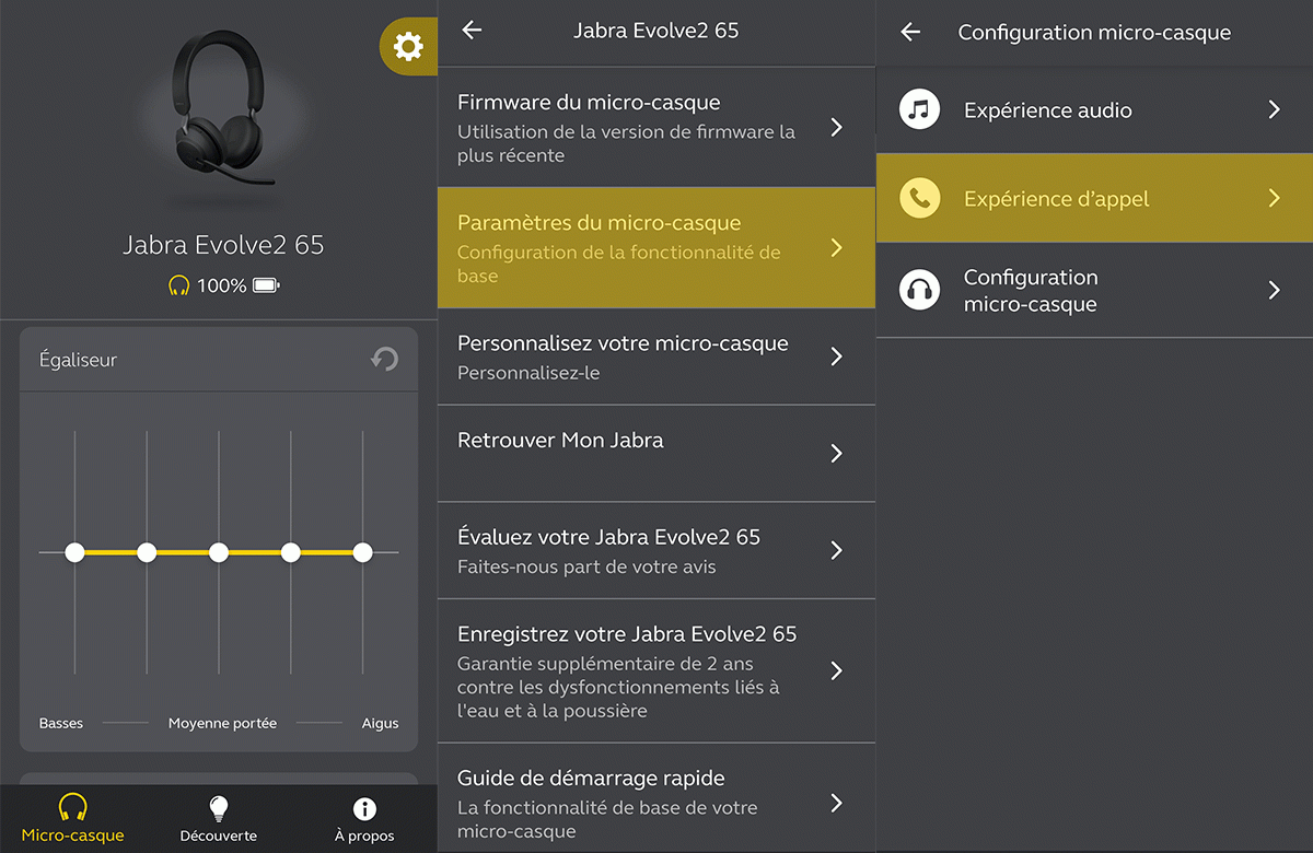 Jabra Evolve2 65 - expérience appel