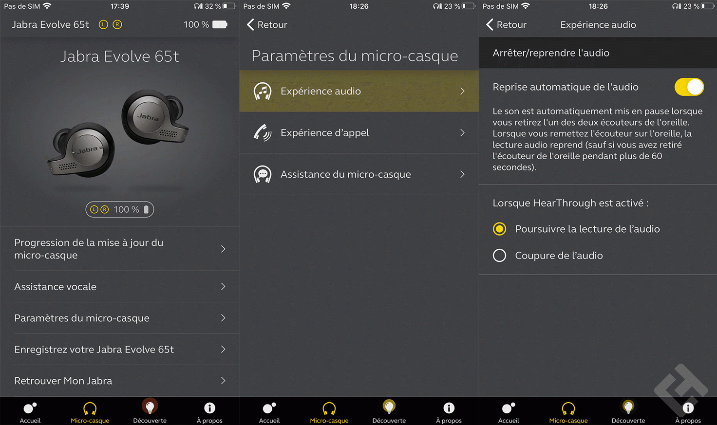 Jabra Evolve 65t - Jabra Sound+