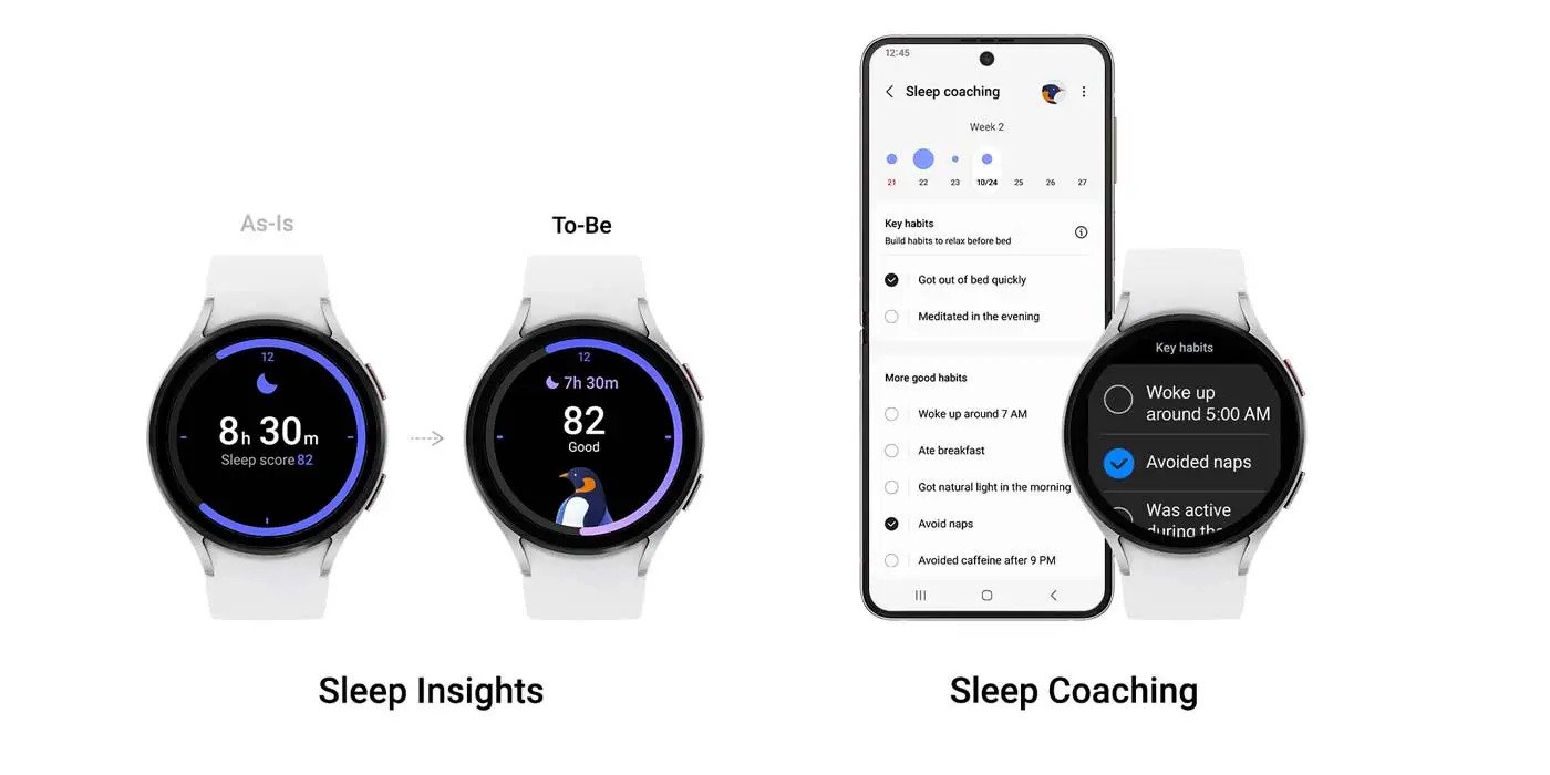 suivi du sommeil one ui 5 watch