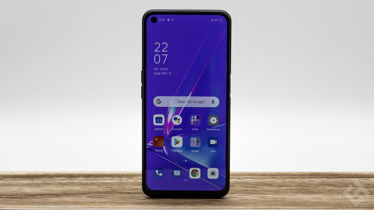 écran du Oppo A72 