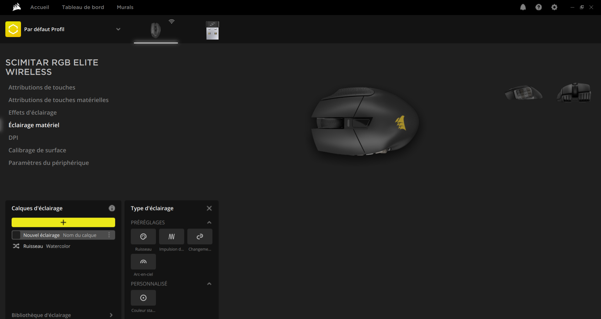 iCUE corsair scimitar elite wireless
