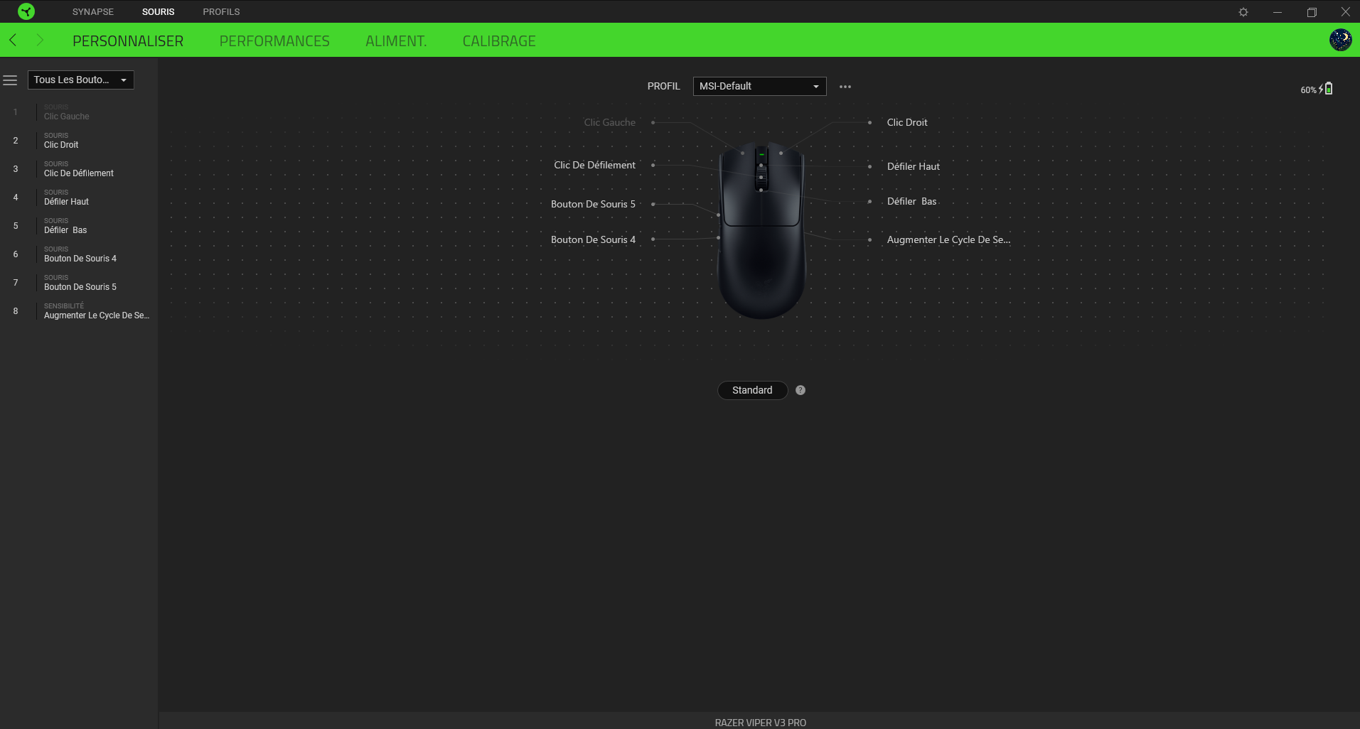 Personnaliser Razer Synapse
