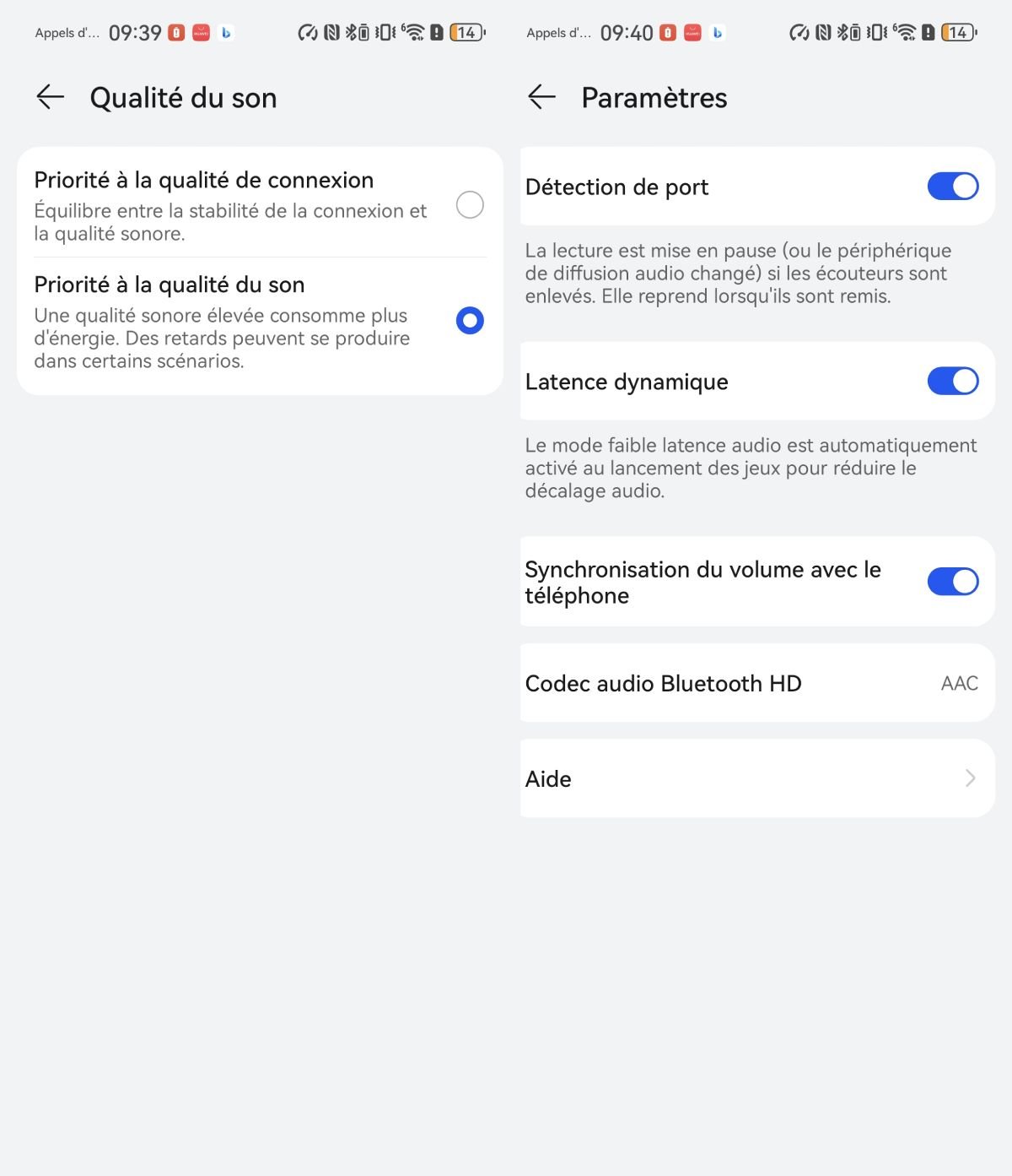 Qualité du son Huawei AI Life