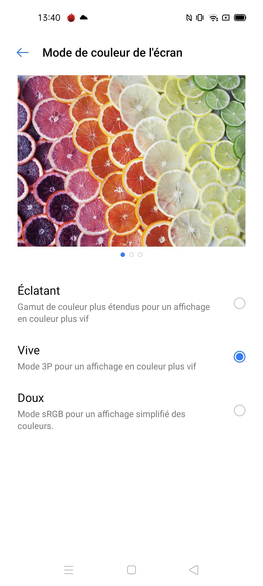 realme 7 pro réglages luminosité