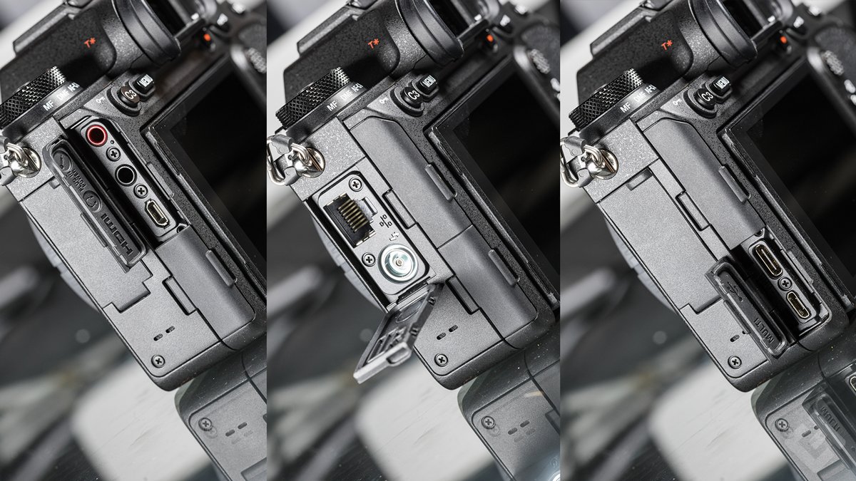 Sony A9 II - Design compartiment connectiques