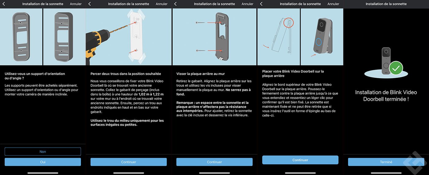Test Blink Video Doordell - Installation sans fils