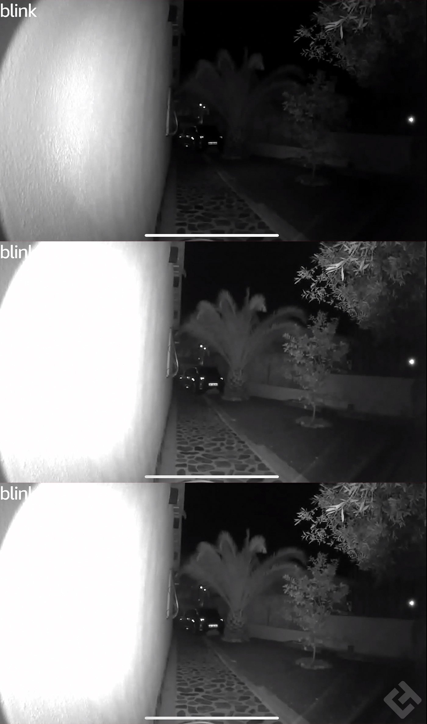 Test Blink Video Doordell - Puissance lumière infrarouge