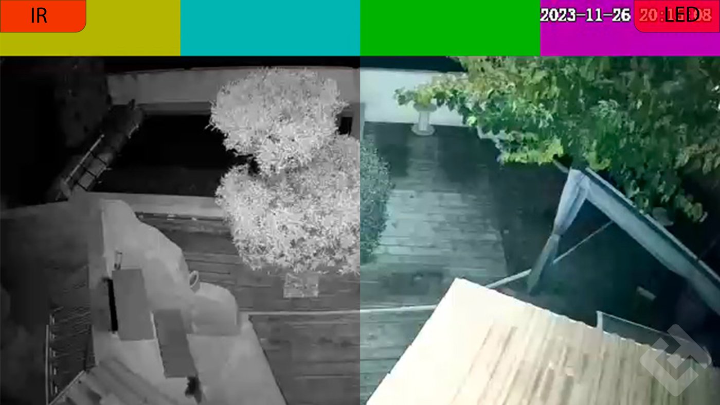 Test Galayou R1 - Vision Infrarouge VS Eclairage LED