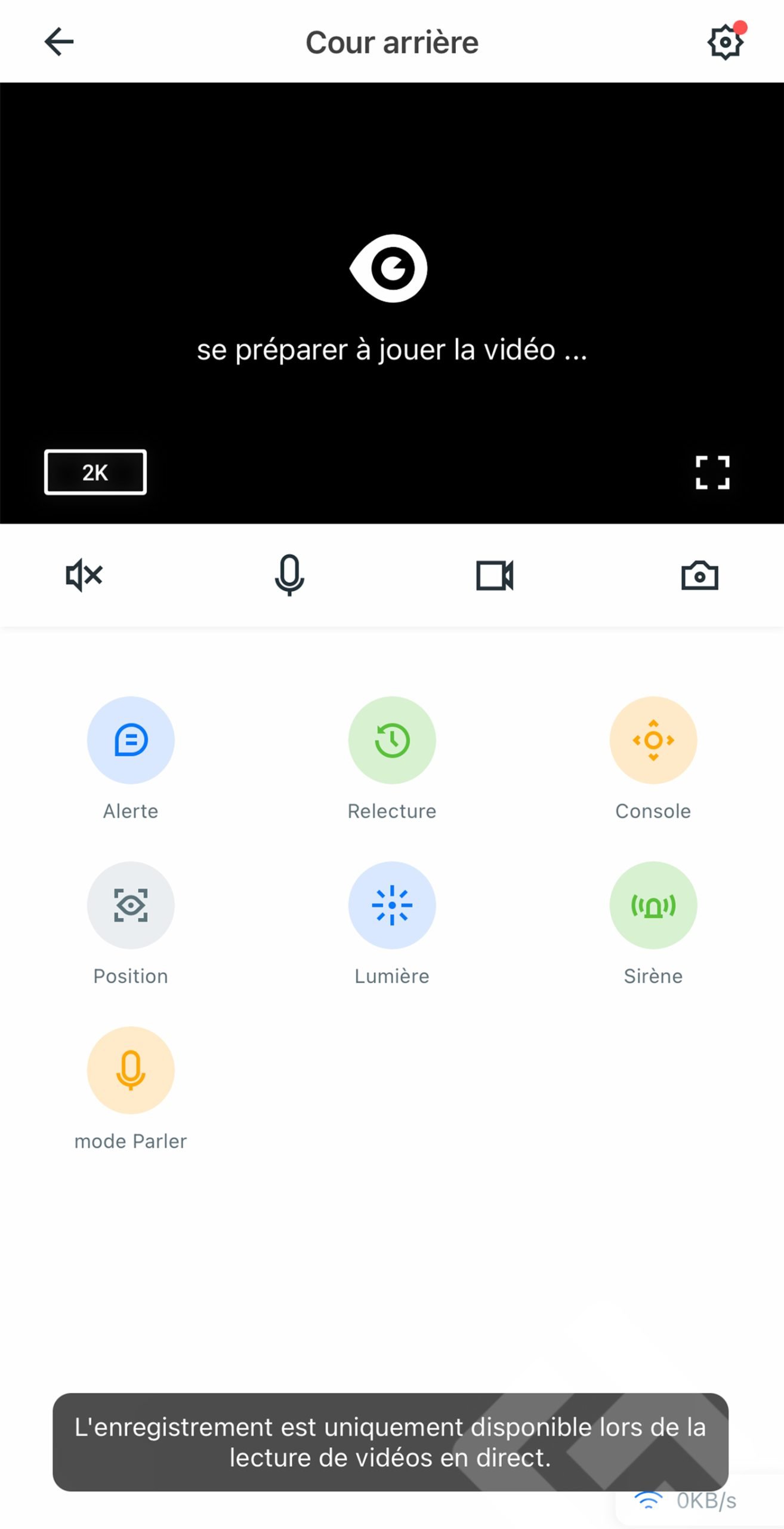 Test Galayou R1 - Accueil application 