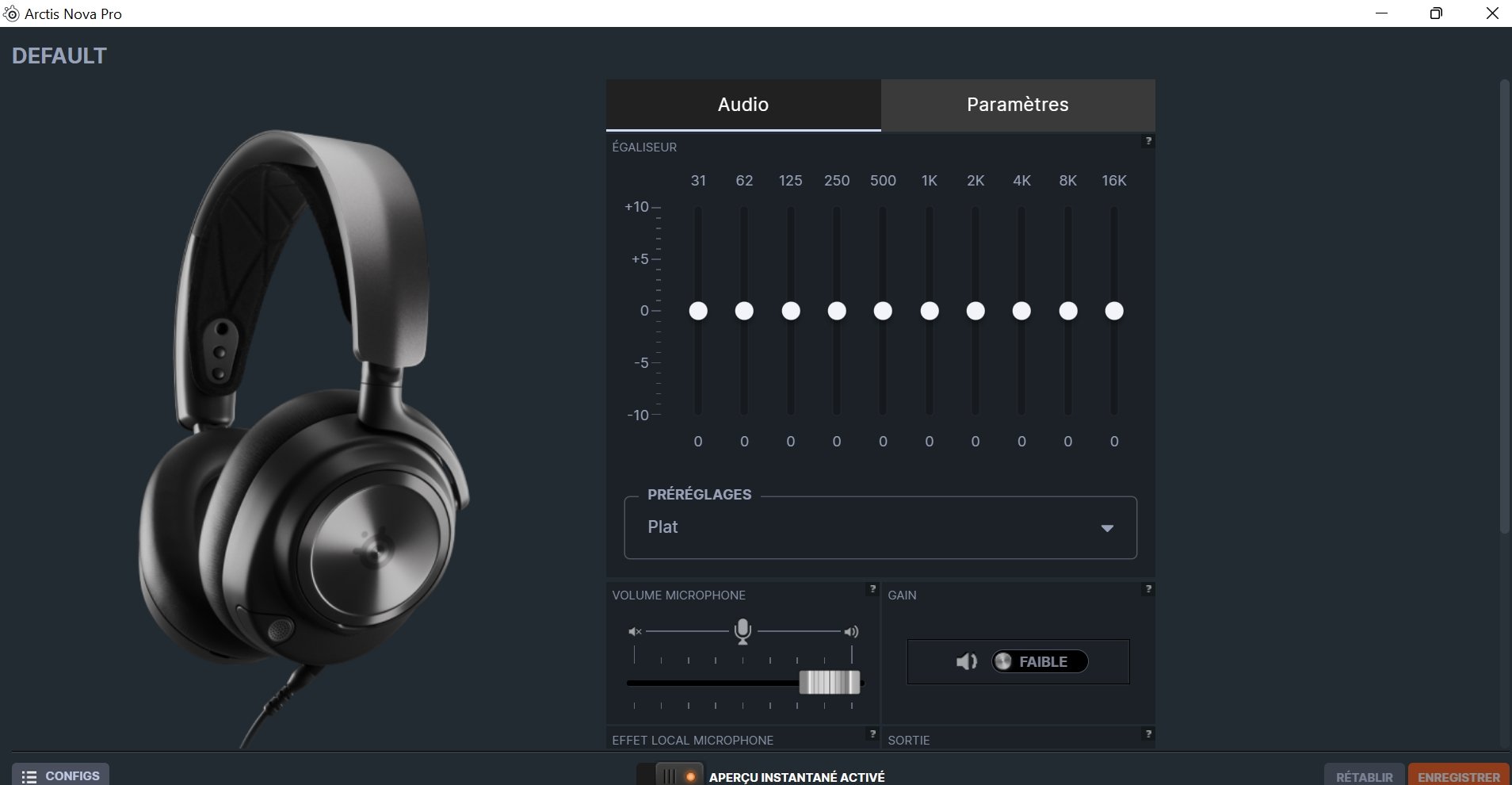 Logiciel du SteelSeries Arctis Nova Pro