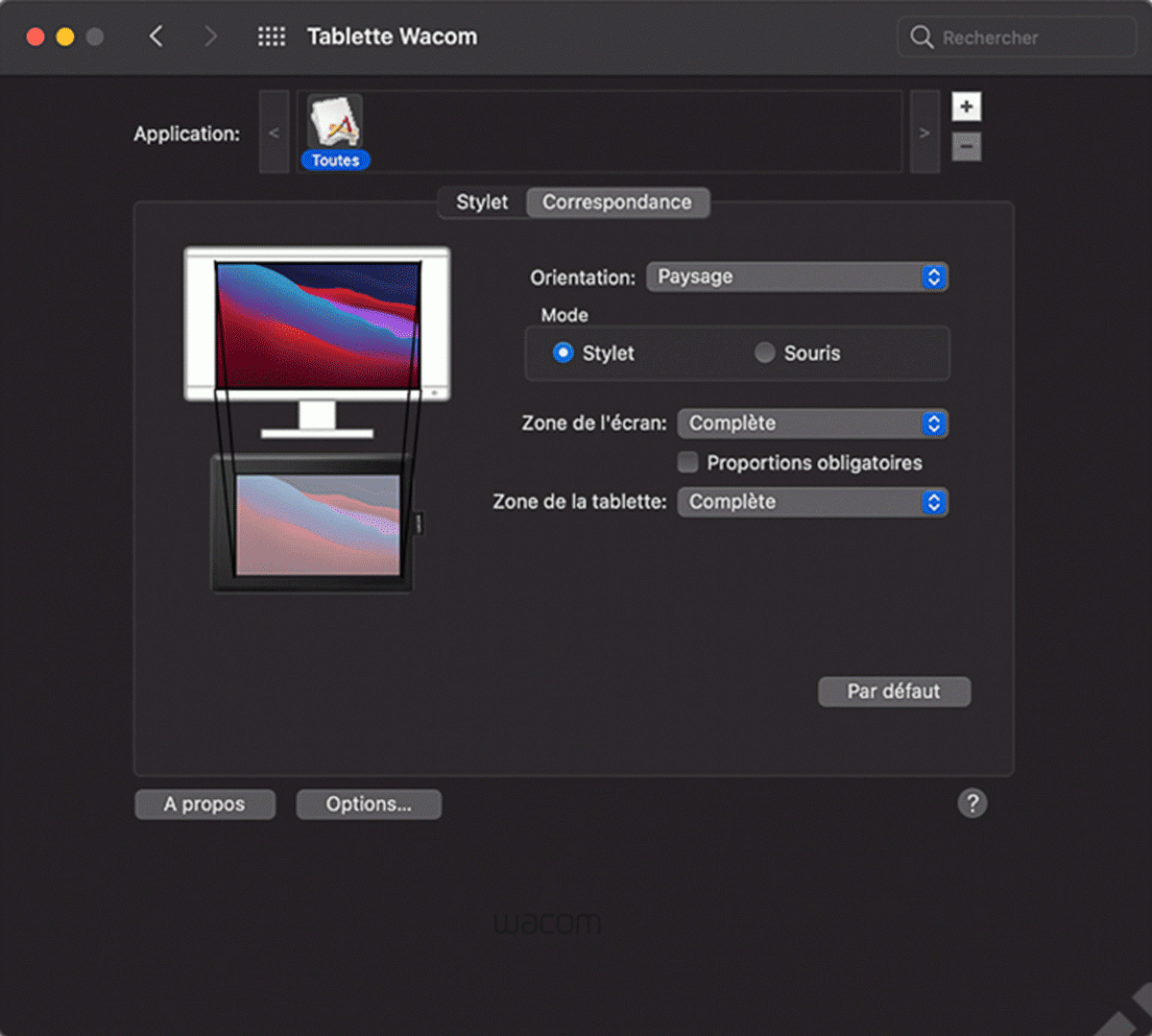 Wacom One By Wacom - Modification Zones Active