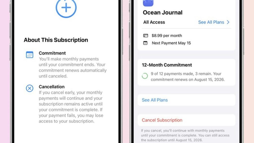 App Store : Apple lance les abonnements mensuels sur 12 mois