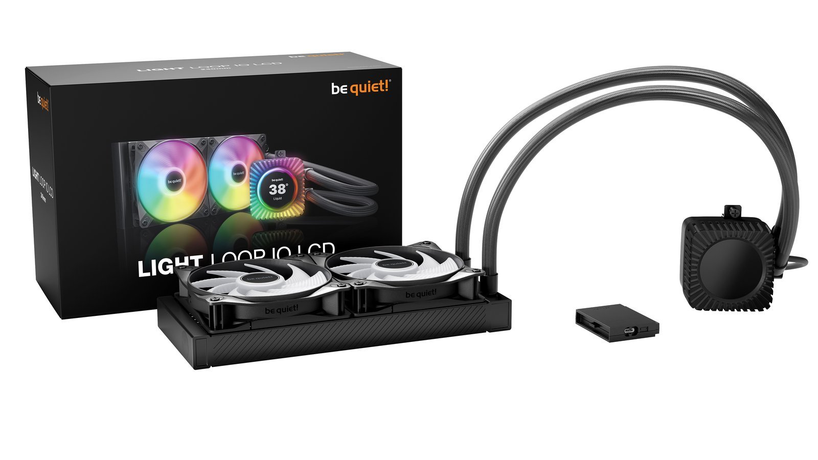 be quiet! lance le Light Loop IO LCD : écran IPS et AIO dès 204,90 €