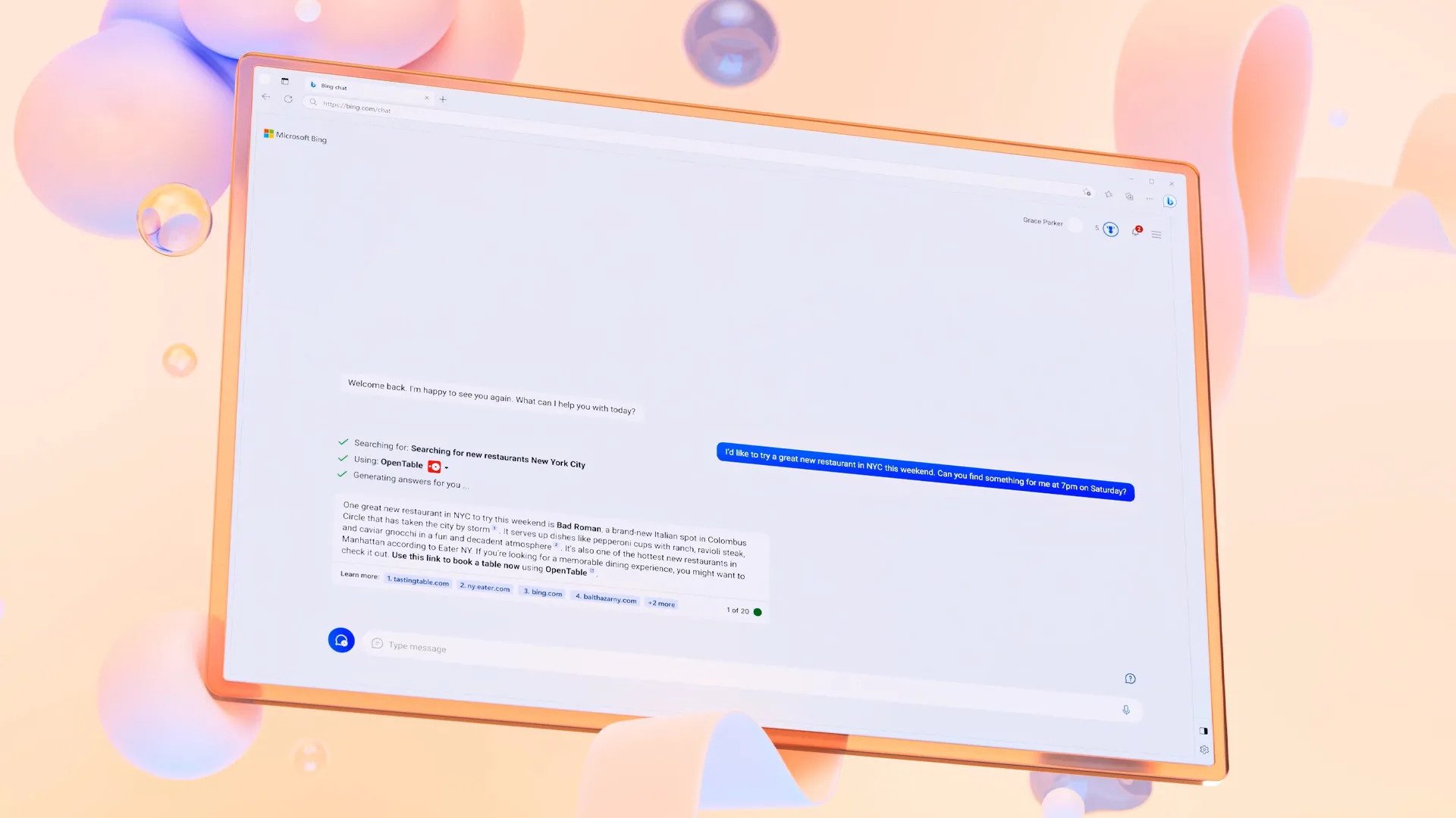 bing chat discussion