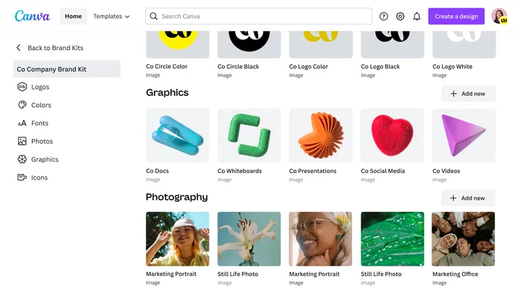 mise a jour canva brand hub
