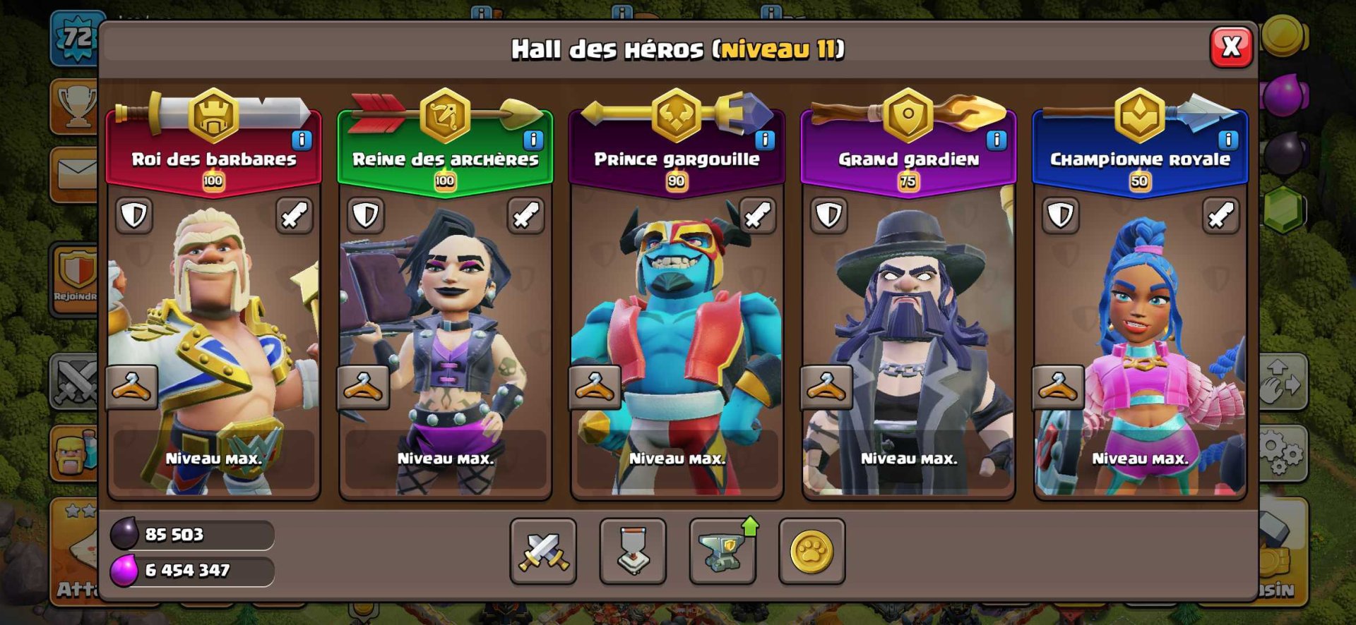 catcheurs clash oh clans