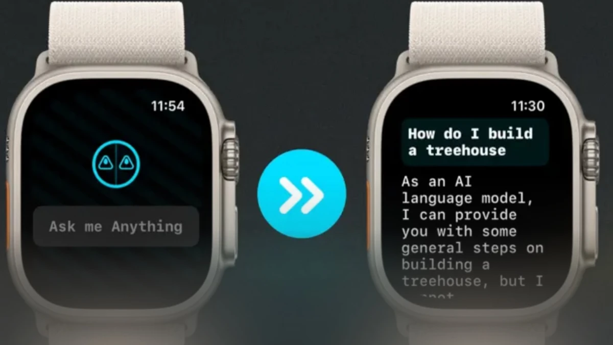 ChatGPT sur Apple Watch : il est désormais possible de l'installer
