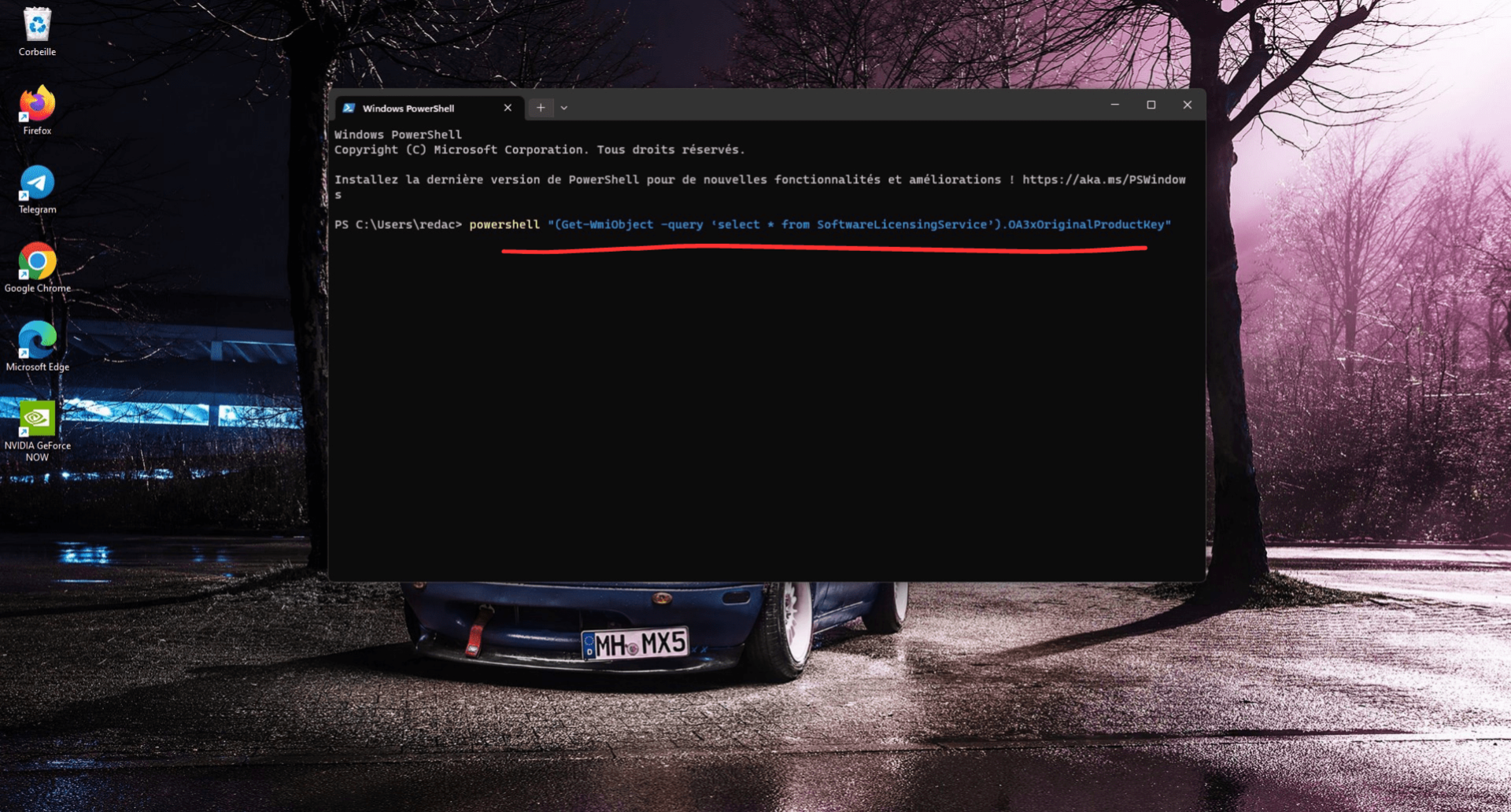 comment retrouver sa clé produit windows 11