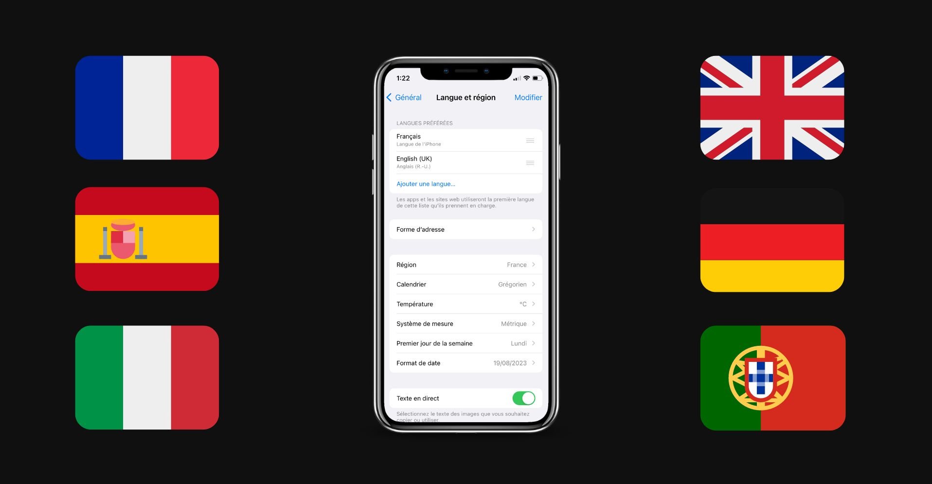 Comment changer la langue sur iPhone ?