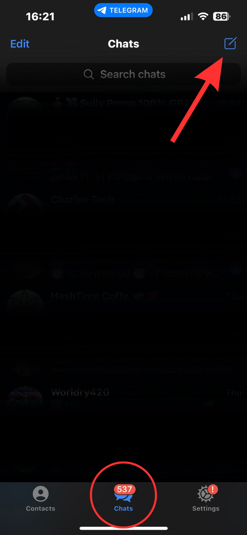 comment créer un canal telegram