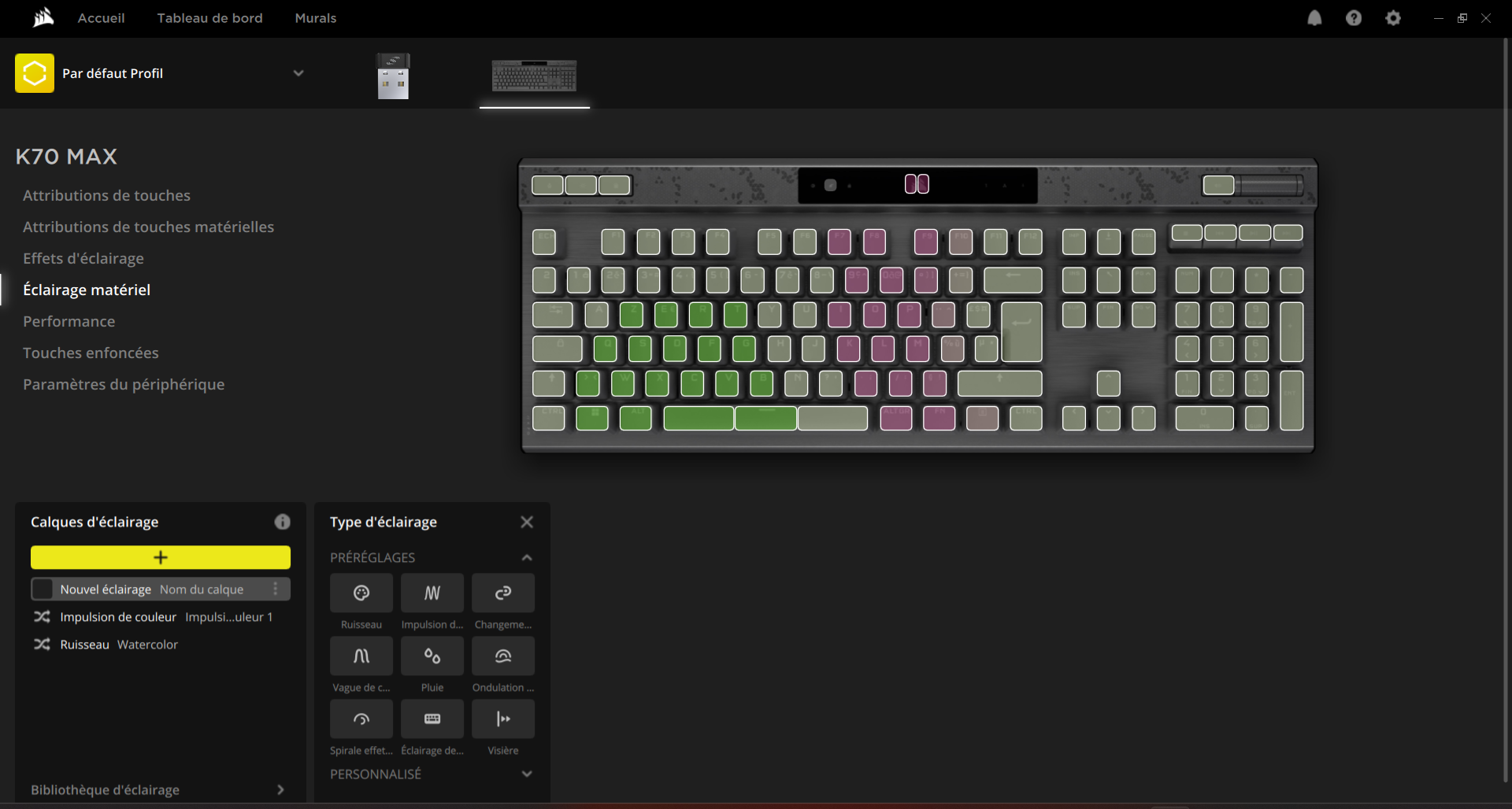 Corsair K70 Max clavier 