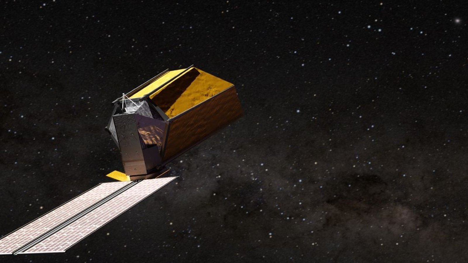Télescope spatial NASA biosignatures exoplanètes, vue rapprochée en orbite
