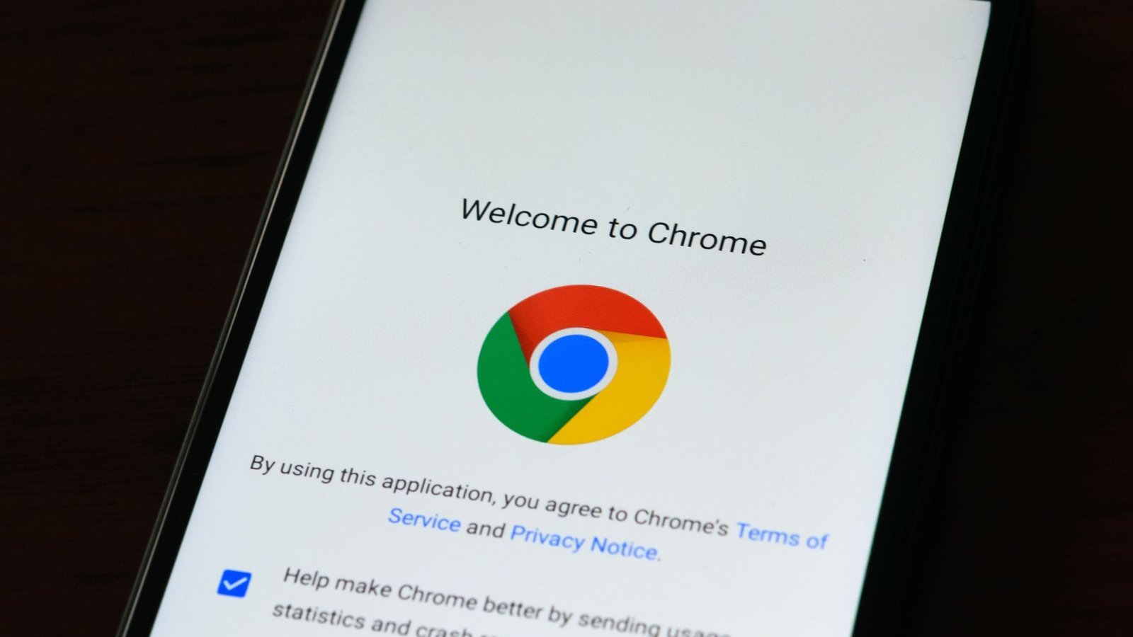 Page d'accueil Chrome sur smartphone, déploiement Gemini