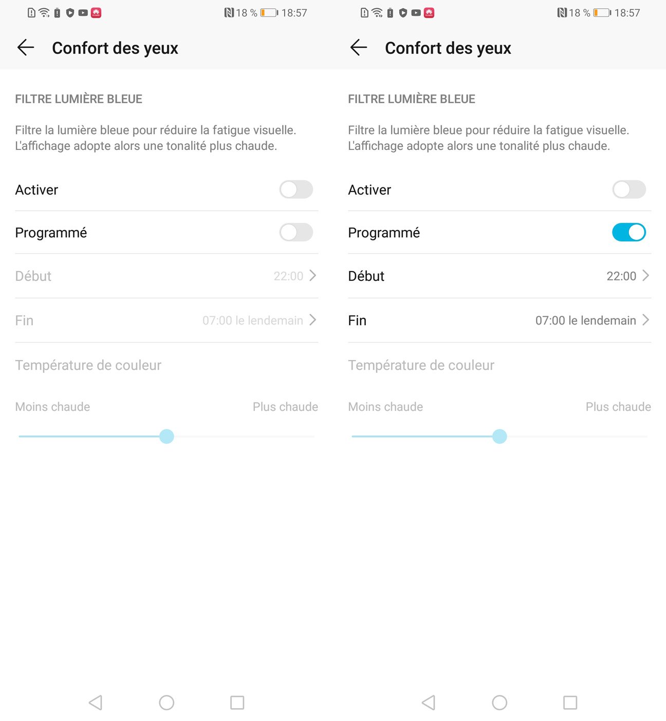 emui réglages