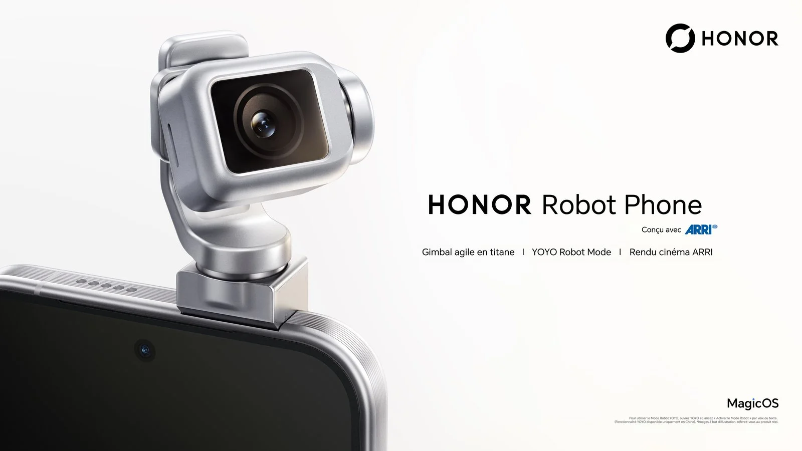 HONOR Robot Phone : un gimbal 4DoF intégré dans un smartphone à 1 282 €