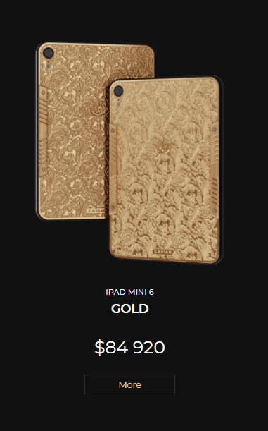 Or iPad mini 6 Caviar