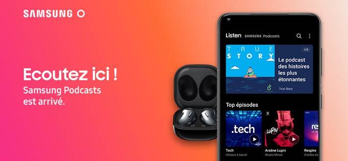 Samsung Podcast : Le nouveaux service de podcast arrive sur la plateforme