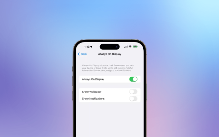 Alway on Display sur iPhone 14 Pro et 14 Pro Max