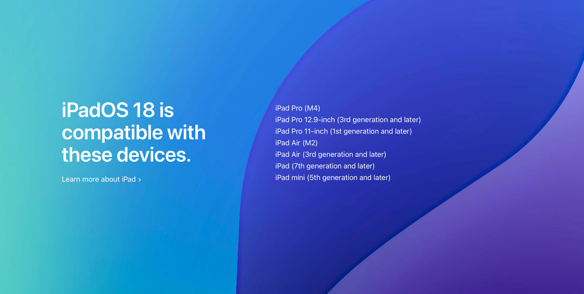 ipados 18 compatibilite