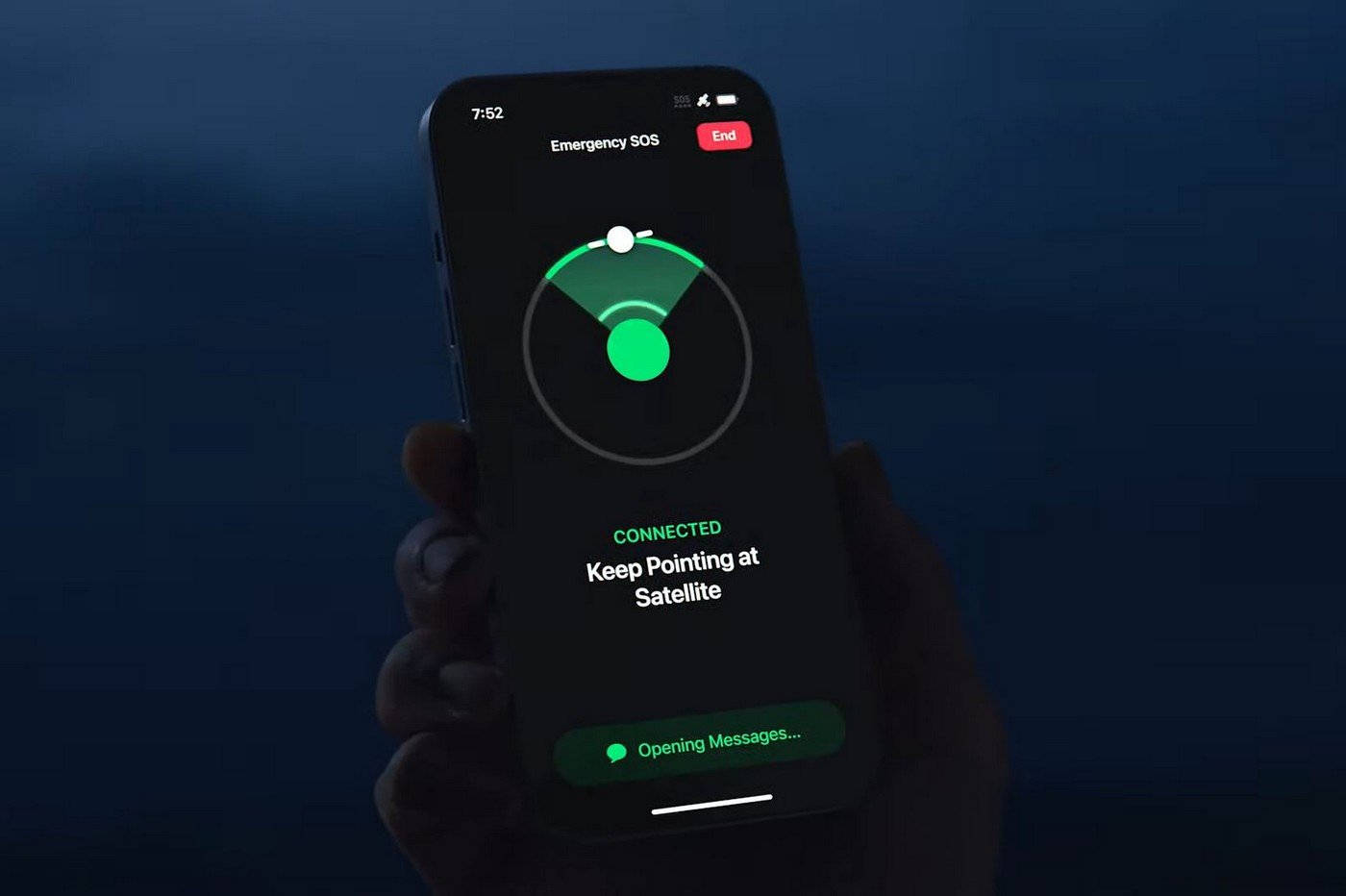 Les appels d'urgence par satellite de l'iPhone 14